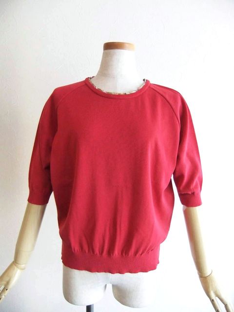 【jeune】 リバティプリント × コットンニット プルオーバー   J150701M