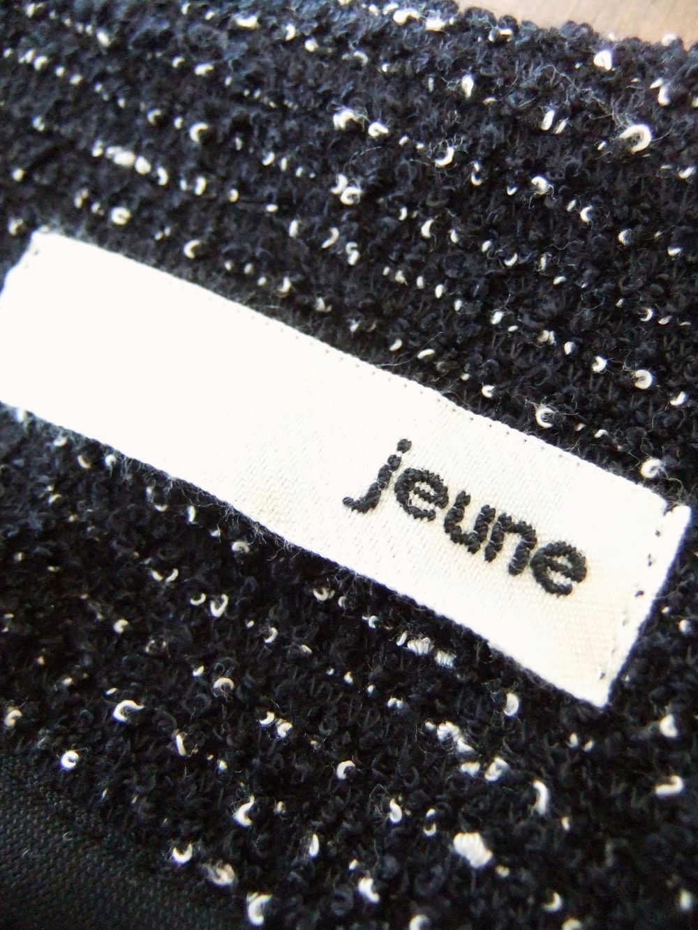 【jeune】 ファンシーツイード ジャージー ベスト   J137609M