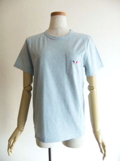 《LADIES》 メゾン キツネ  トリコロールフォックス パッチ Tシャツ