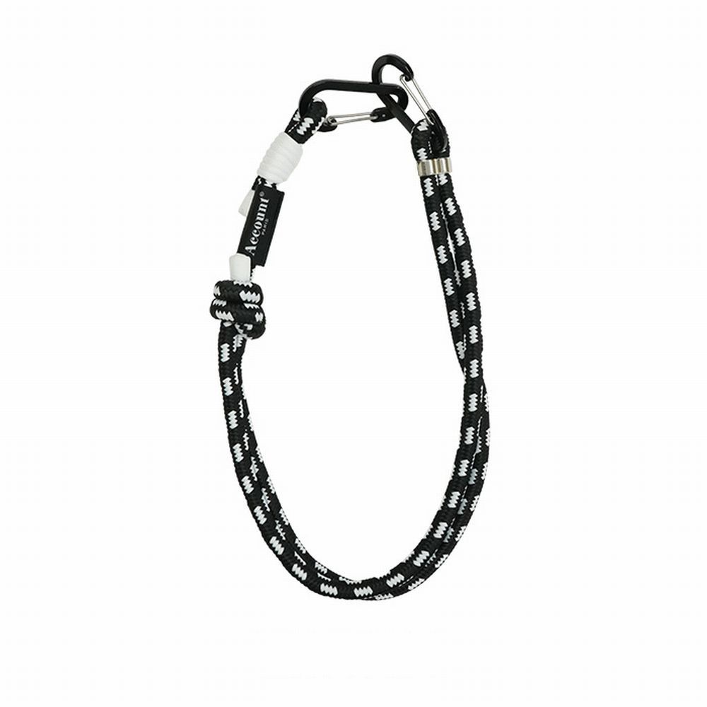 【MICALLE MICALLE Account】 ショルダー ストラップ  (ホワイト×ブラック)   MAG108ODE