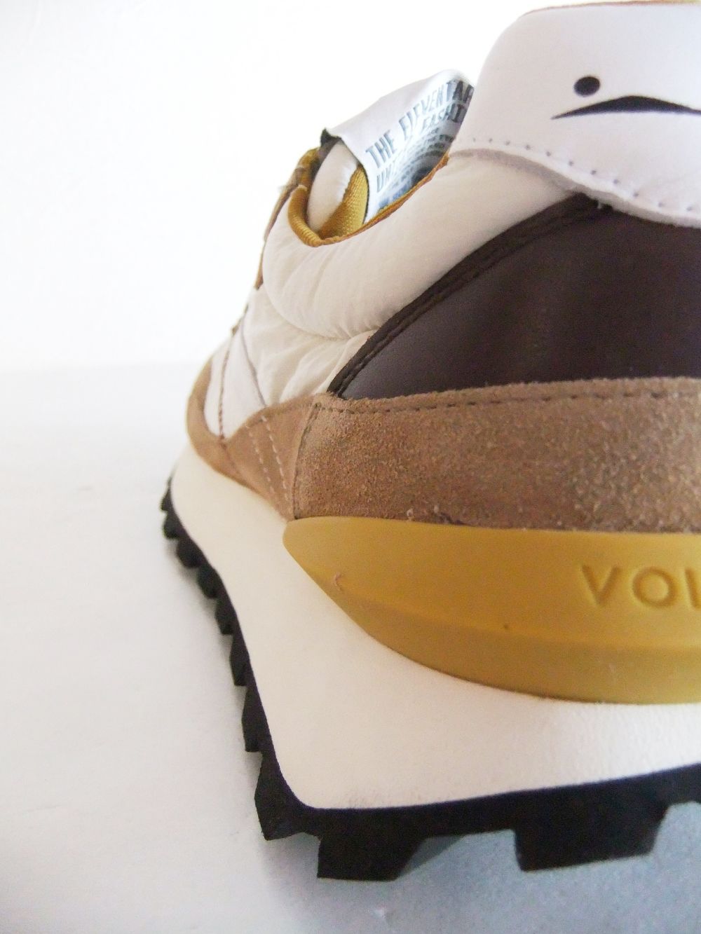 QWARK HYPE MAN  (WHITE/BEIGE)  ナイロン × スエード  スニーカー