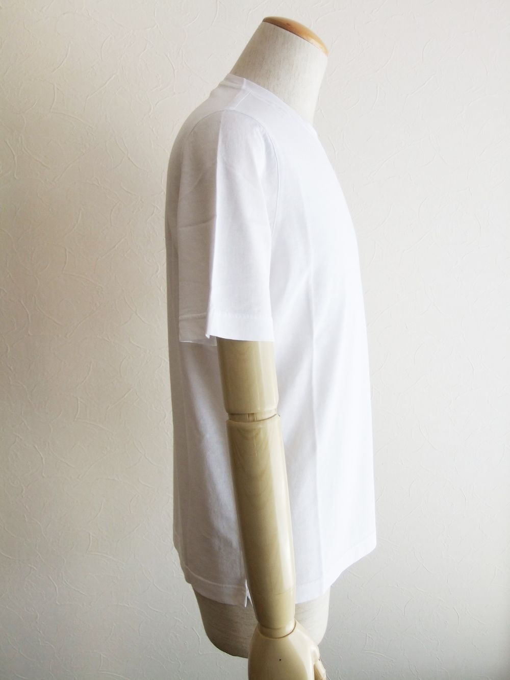 コットン クルーネック Tシャツ (ホワイト)  TSMC02