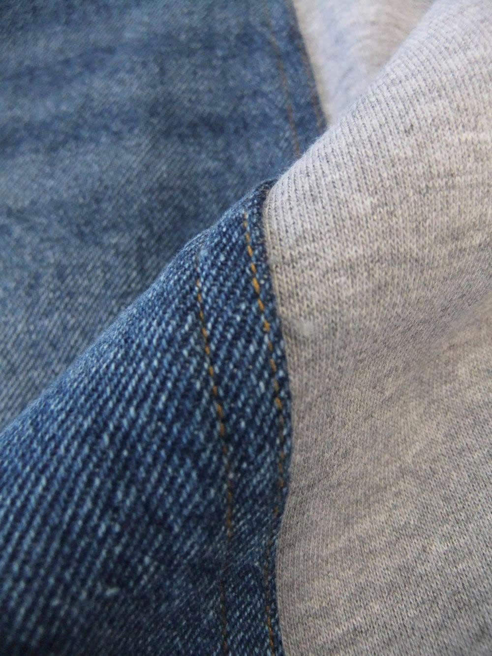 デニム ドッキング ロング Aラインスカート   MMA133SEA