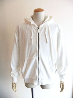パイル ZIP UP パーカー  (ホワイト)