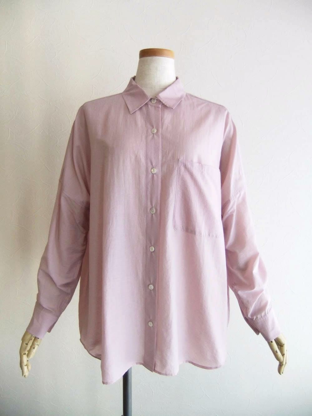 コットン ナイロン シアー シャツ   615927