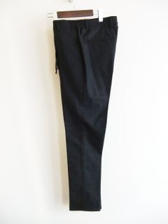 MASACCIO/M1   WASHABLE WOOL SOLID  (ブラック) ウォッシャブル ウールフラノ ストレッチパンツ  A7072U