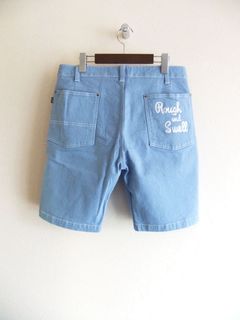 RODEO SHORTS (ブルー)  ストレッチ カラーデニム ハーフパンツ   RSM-23057
