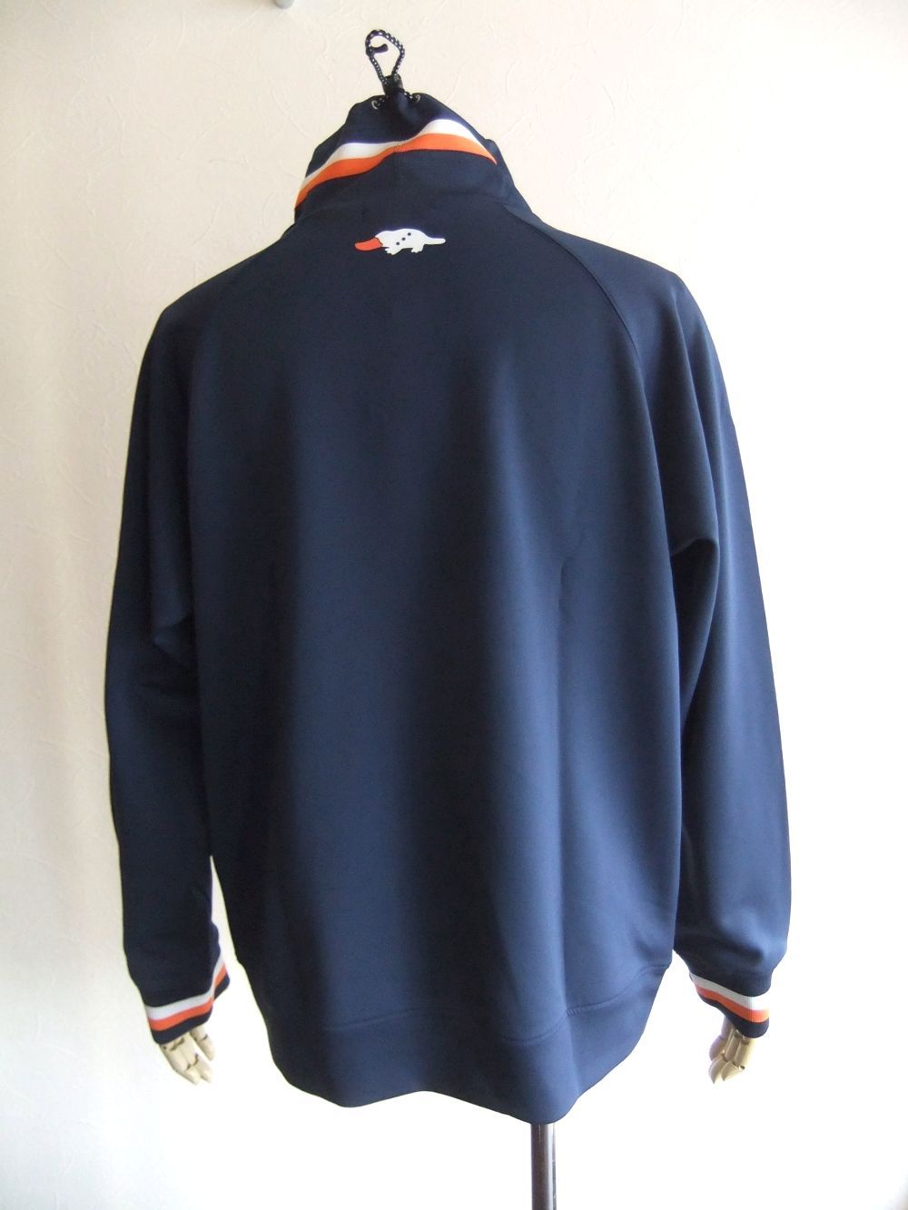 TRICOLOR OFF TURTLE (ネイビー) ロゴ入りオフタートル   RSM-25210