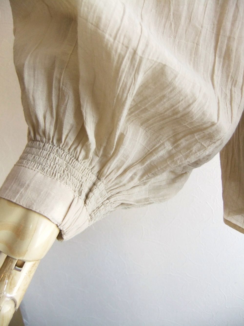 Cotton Voile Skipper Pullover  コットン ボイルワッシャー スキッパーブラウス    525910
