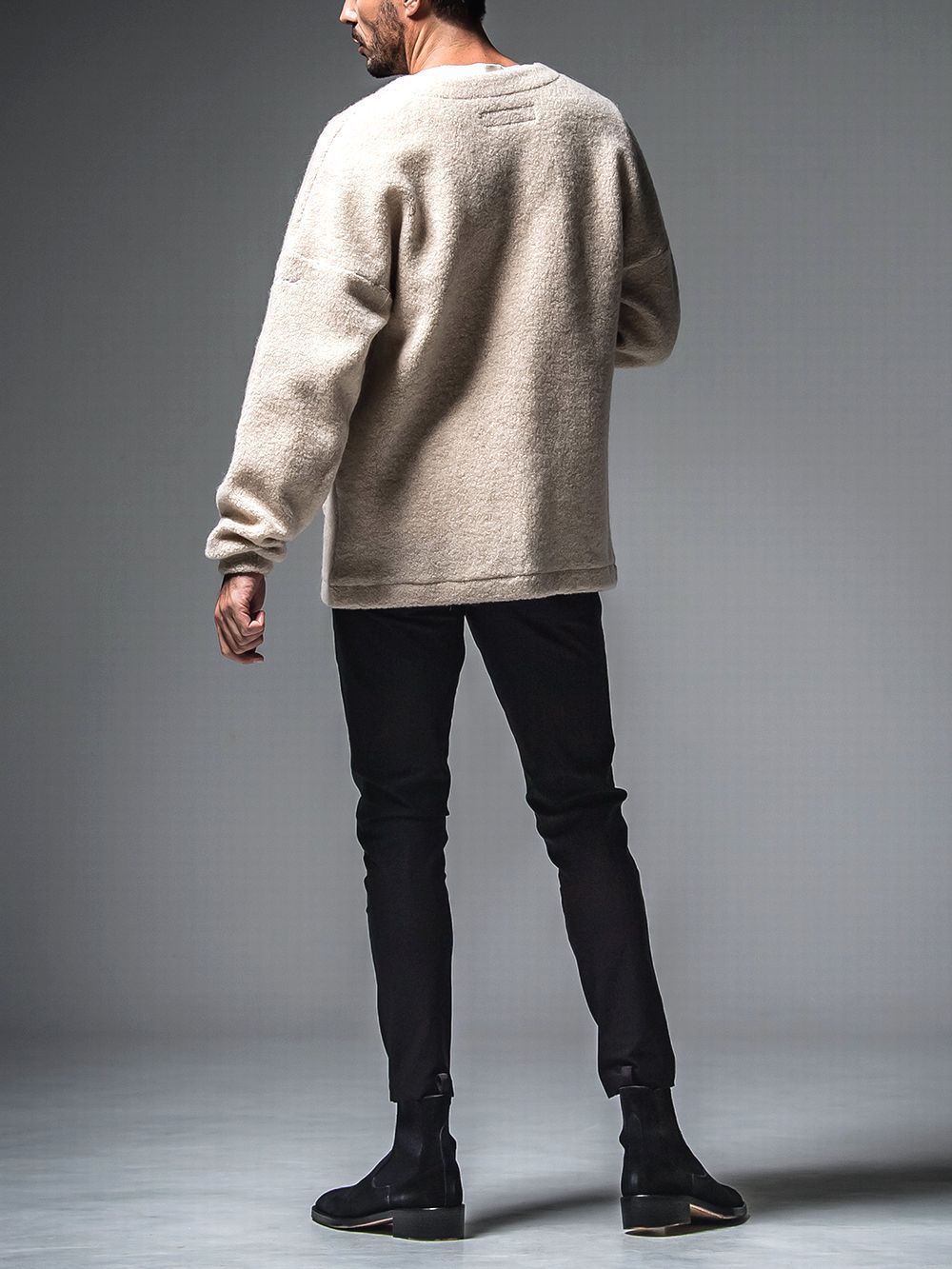 CHRIS EASY HEAT TUCK PANTS   (ブラック)  スラックス イージー タックパンツ