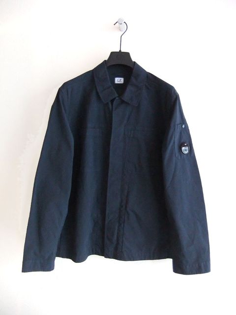 TAYLON P BUTTON LENS OVERSHIRT  (ネイビー)  オーバーシャツ ジャケット