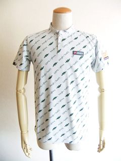 KAHALA ROUGH-NECK  (ホワイト)  ロゴ半袖ラフネックポロ   RSM-23015