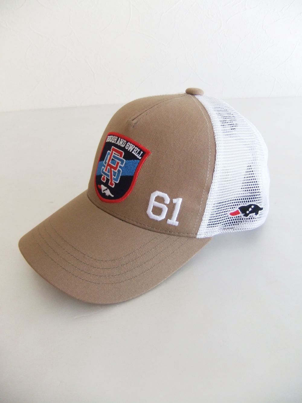 PREPPY MESH CAP  (ブラウン)   ロゴ入りキャップ    RSA-25006