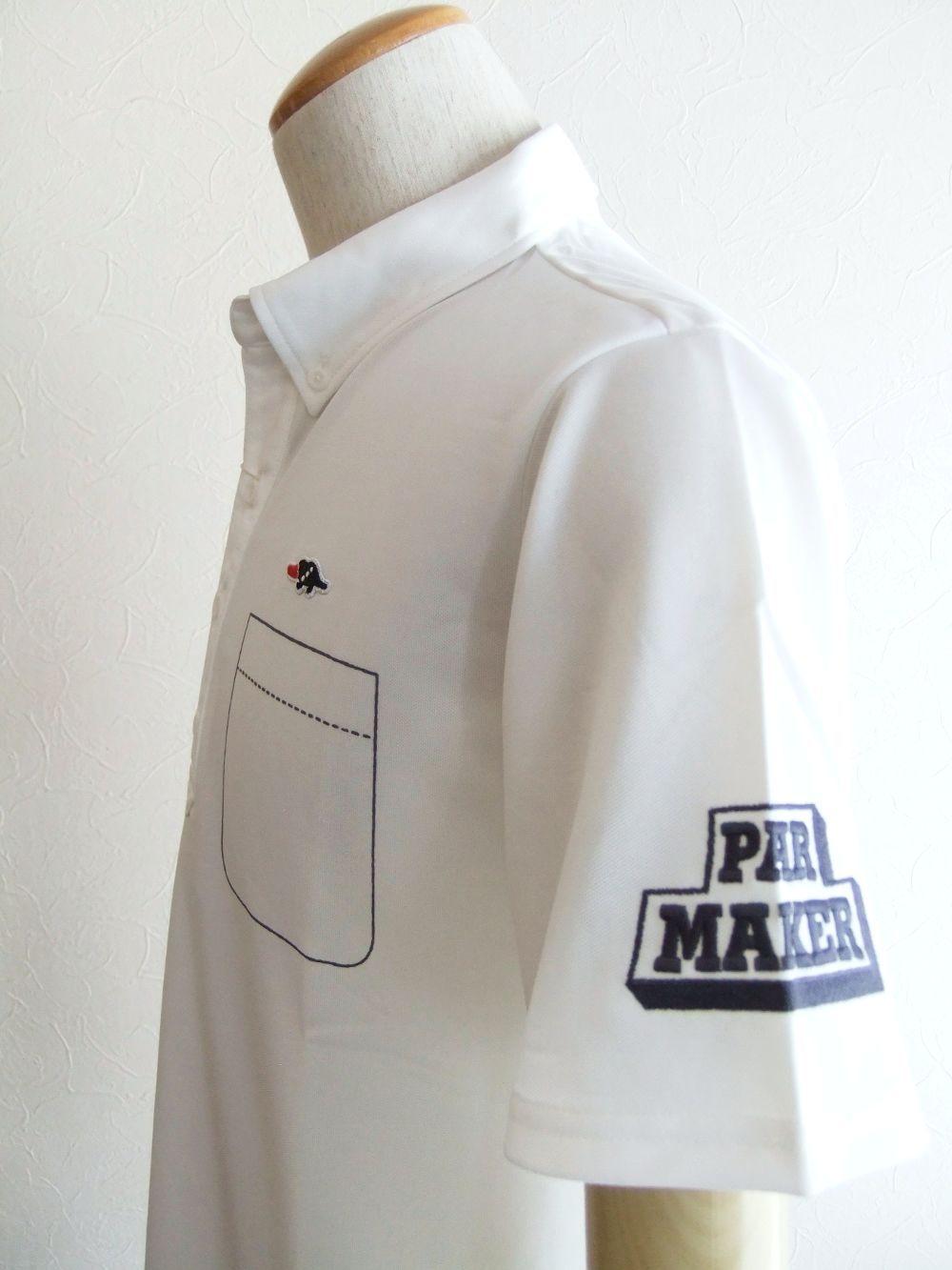 FAKE POCKET POLO (ホワイト)   半袖B.D.ポロ  RSM-22006
