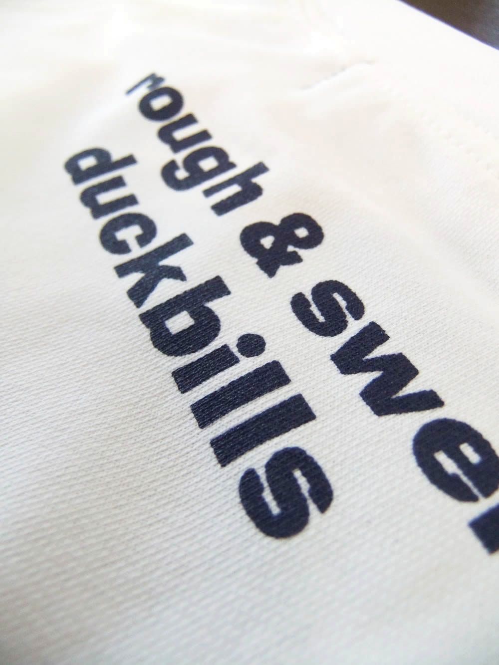 THUMBS UP SWEAT  (ホワイト) ロゴ入り 半袖 スウェット   RSM-26046