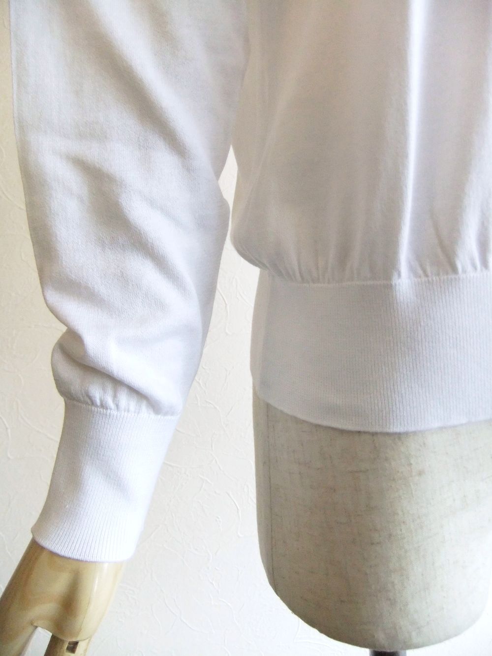 《LADIES》 S4622  30G コットン クルーネック カーディガン 【COMMON FIT】