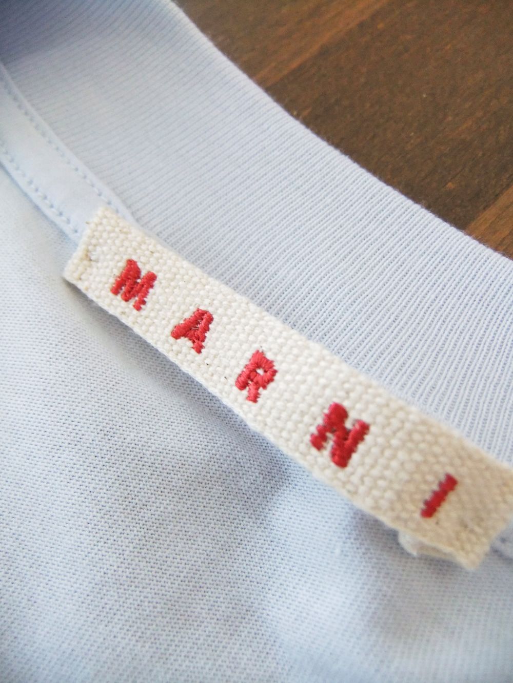 MARNI★ステッチロゴTシャツ MARNI - MARNI LOGO ORGANIC COTTON JERSEY T-SHIRT ロゴ T