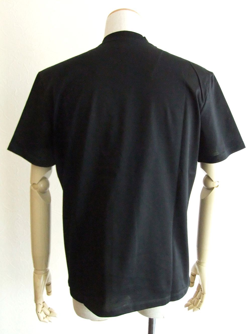 ALKE  (ブラック）  パネル ロゴプリント 半袖 Tシャツ