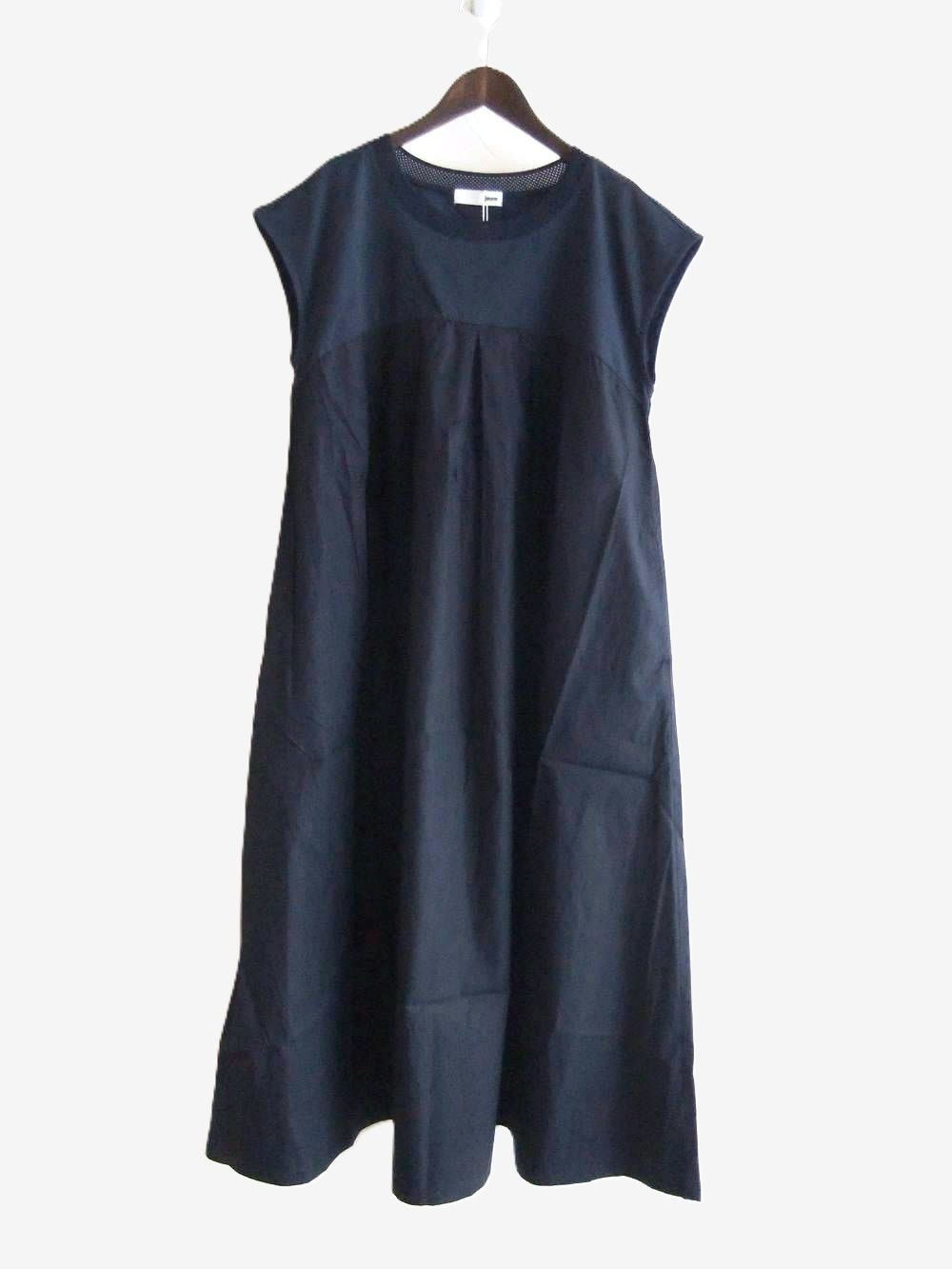 【jeune】 天竺＋布帛 コンビ タック ワンピース   J150729M