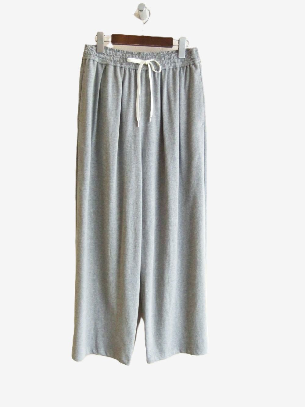 DRY COTTON WIDE EASY PANTS   (ライトグレー) 625603
