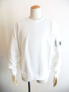 LIGHT FLEECE SWEATSHIRT  (ホワイト) クルーネック スウェットシャツ