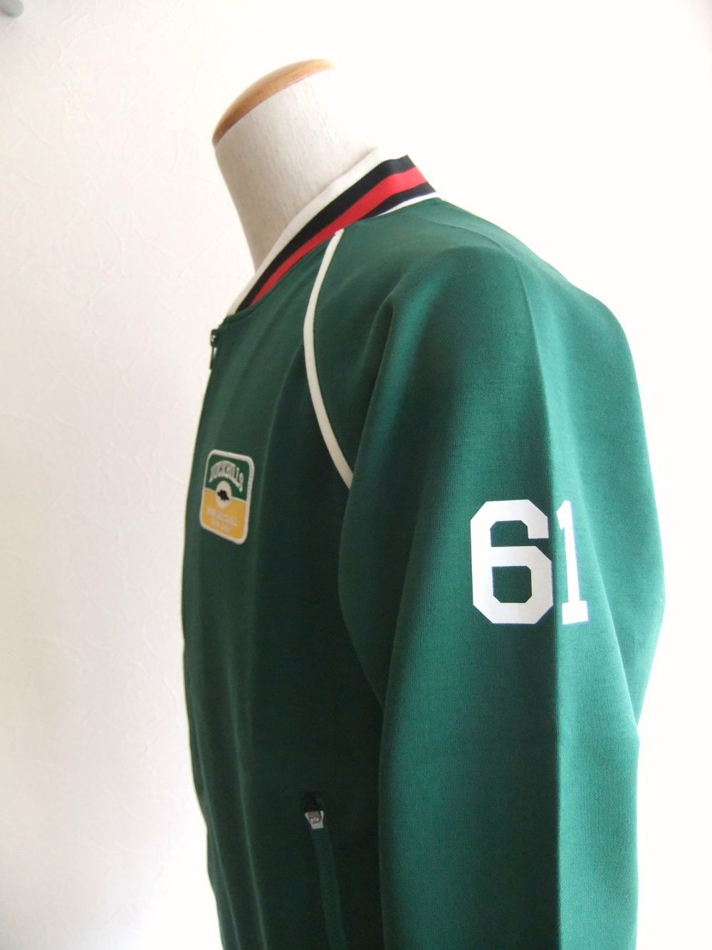 STOCKHOLM T.T.   ロゴ入り トラックジャケット (グリーン)   RSM-25258