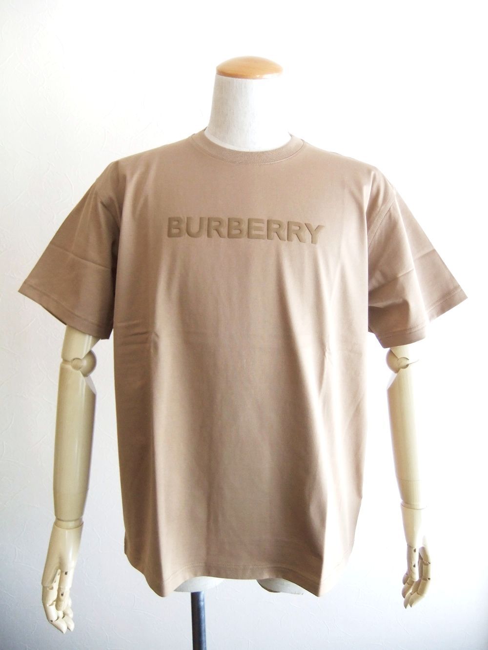 BURBERRY - LOGO COTTON OVERSIZED T-SHIRT （キャメル） ロゴプリント