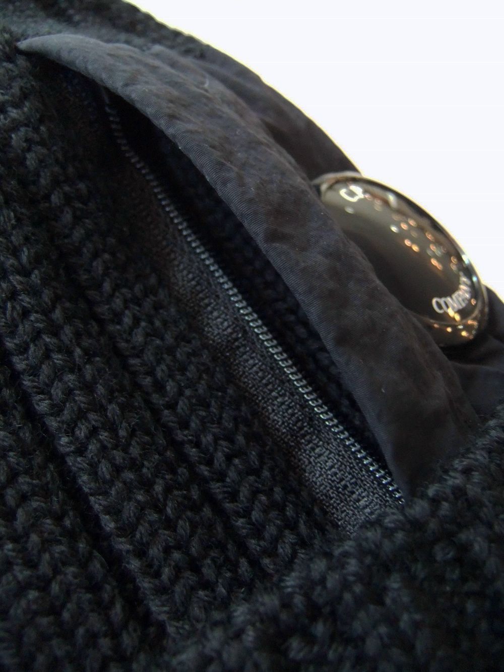 EXTRA FINE MERINO WOOL LENS BEANIE  レンズ ゴーグル ニット帽 ( ブラック )