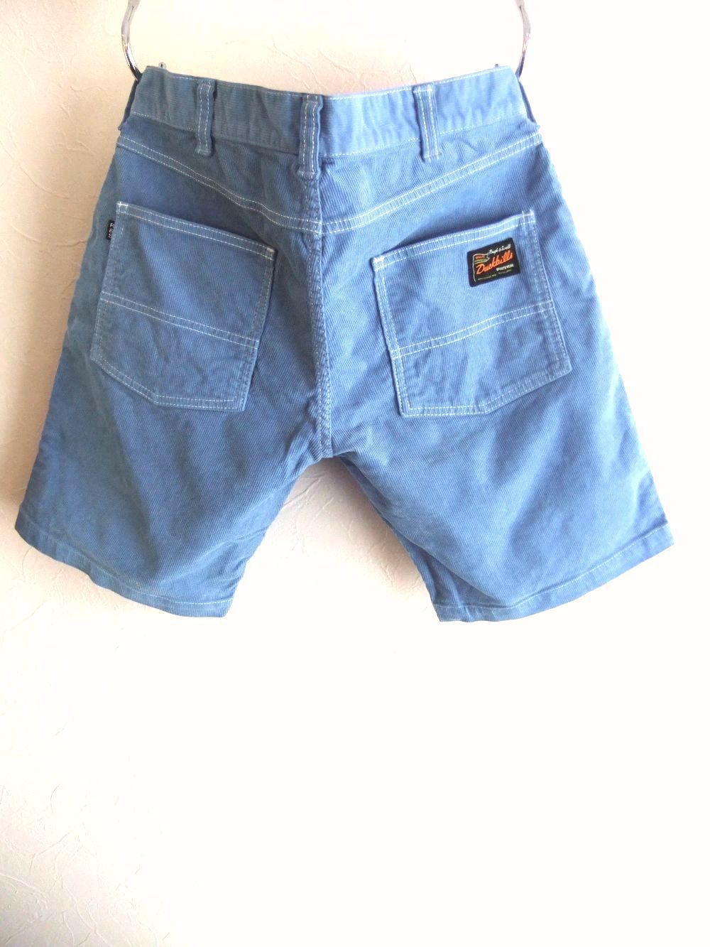 VIRGINIA SHORTS (ブルー)  サマーコーデュロイ ストレッチ ハーフパンツ   RSM-25068