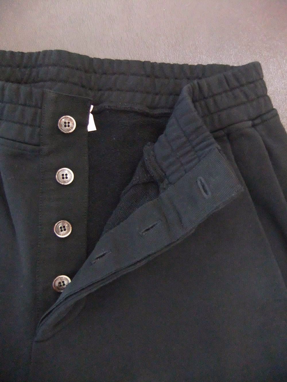 COTTON PANT OVER   (ブラック)  スウェットパンツ