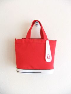 キャンバス トートバッグ   TYPE-C  (レッド)