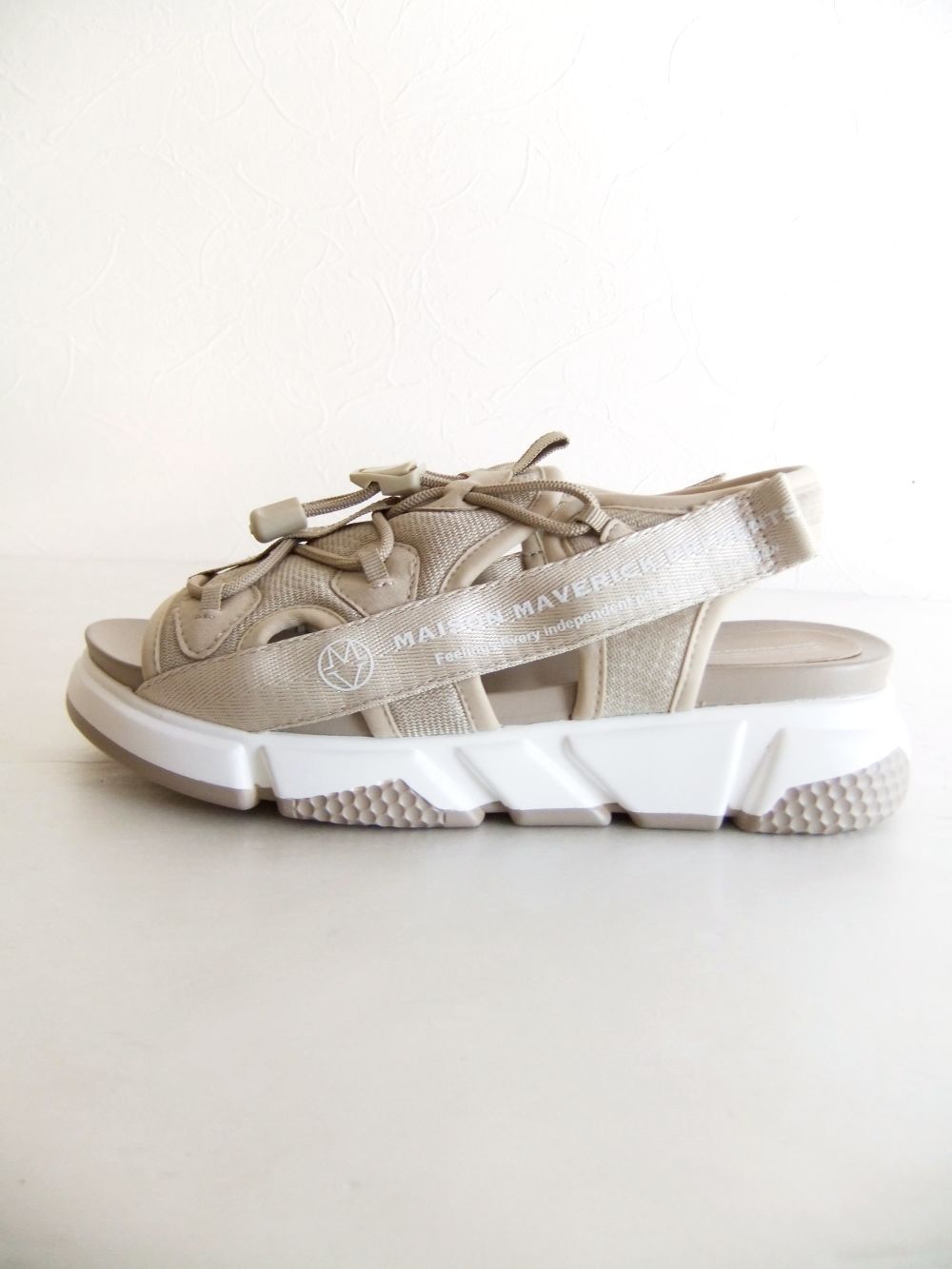 LOGO DAD SANDALS SNEAKERS  ダッド サンダル スニーカー  (ベージュ) MS2326