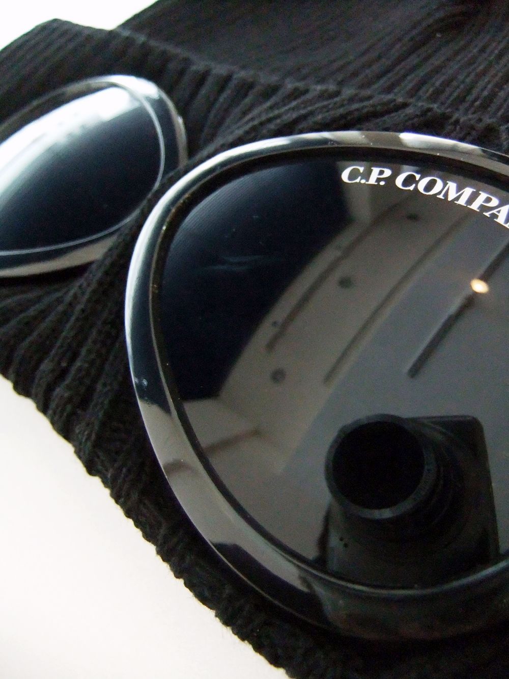 COTTON GOGGLE BEANIE  (ブラック)   ゴーグル ニット帽
