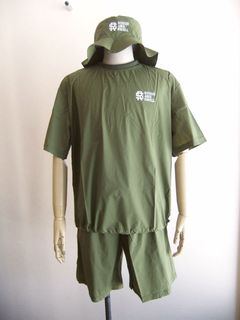 SHOWER RAIN WEAR  (オリーブ)  ポケットタブル レインウェア 3Pセット RSM-25052