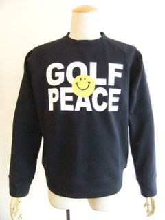 GOLF PEACE SWEAT  ロゴ入りスウェットシャツ  ( ネイビー )  RSM-21203