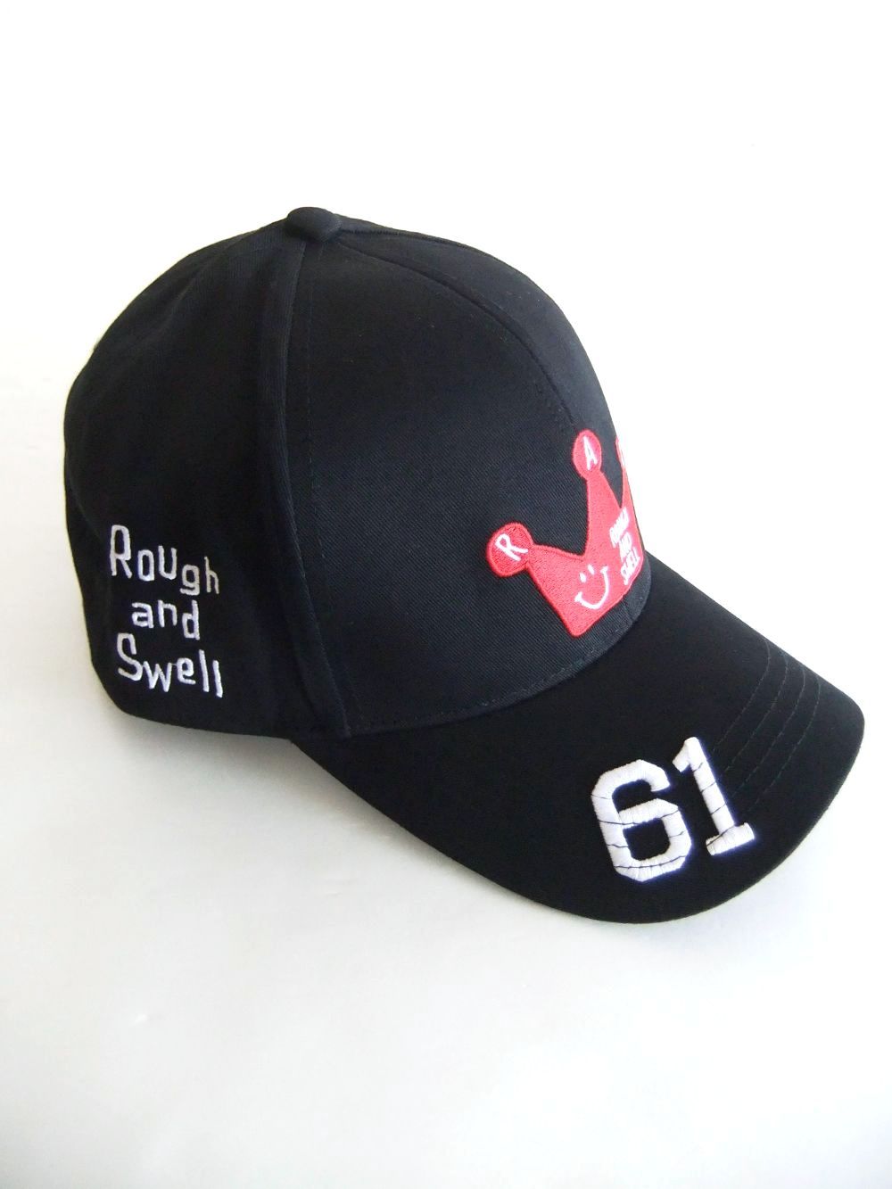 CROWN B.B. CAP  ( ブラック )  ロゴ入りキャップ  RSA-22202