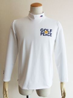 GOLF PEACE MOCK L.S  ( ホワイト )  モックネック 長袖ポロシャツ  RSM-21228