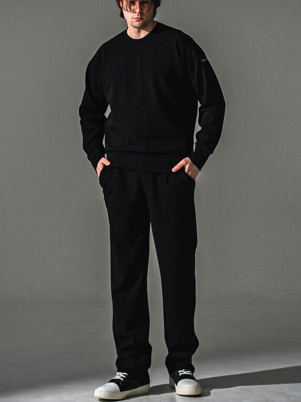 CHRIS EASY WIDE TUCK PANTS   ワイド イージーパンツ （ブラック）