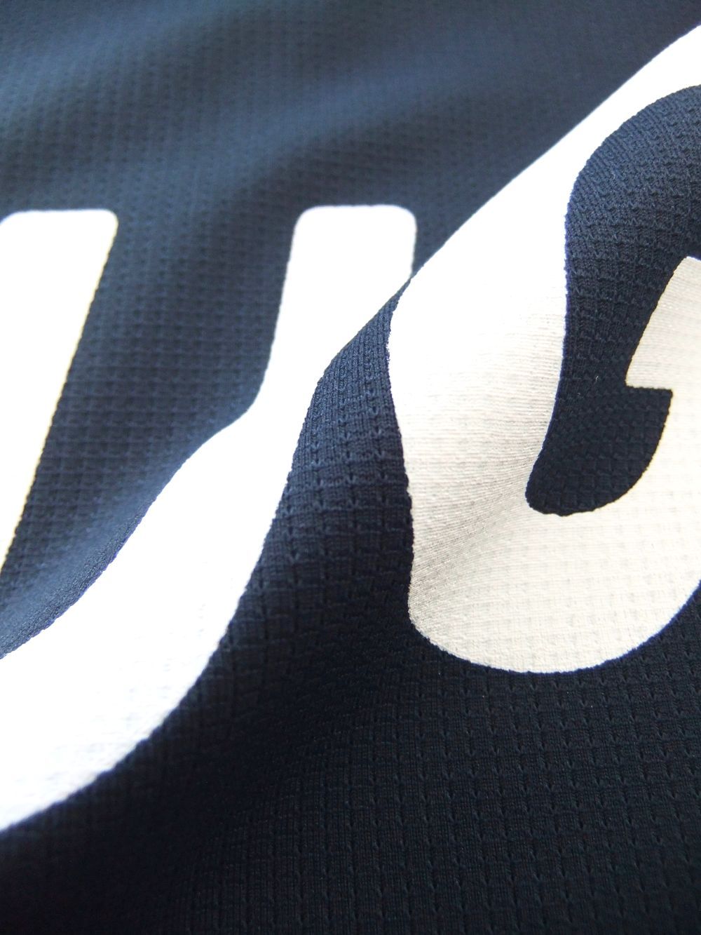 BIG LOGO MOCK L.S.  ( ネイビー ) モックネック 長袖ポロシャツ