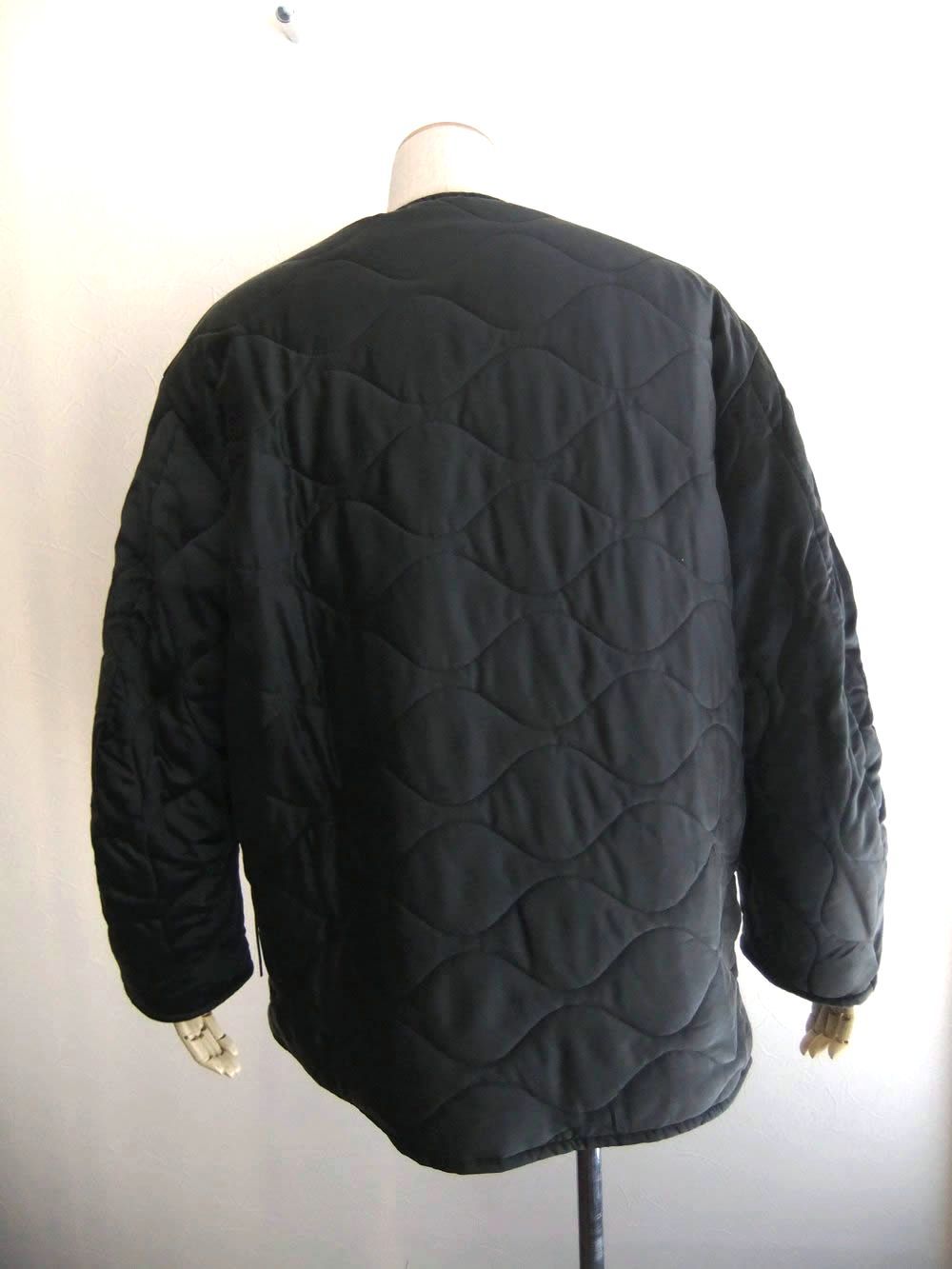 ノーカラー キルティング ブルゾン