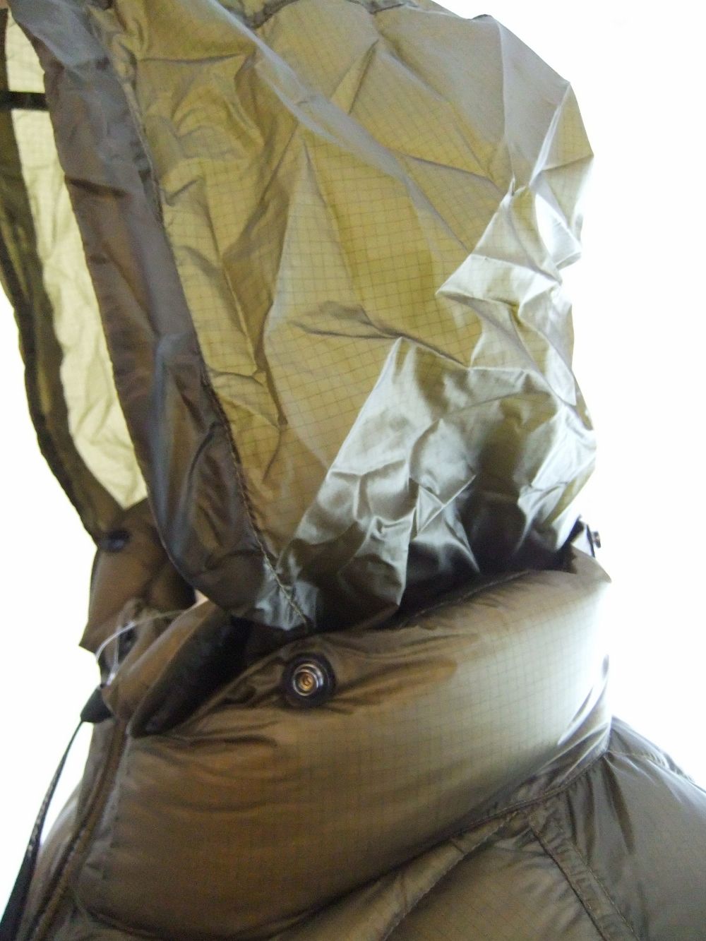 D.D. SHELL DOWN JACKET  (カーキブラウン) ナイロン ジップアップ ブルゾン