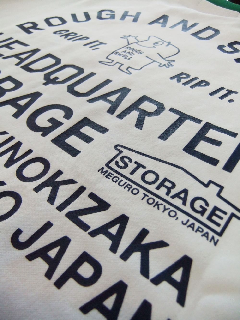 HEADQUARTER SWEAT  ロゴ入りスウェットシャツ ( ホワイト )  RSM-20201