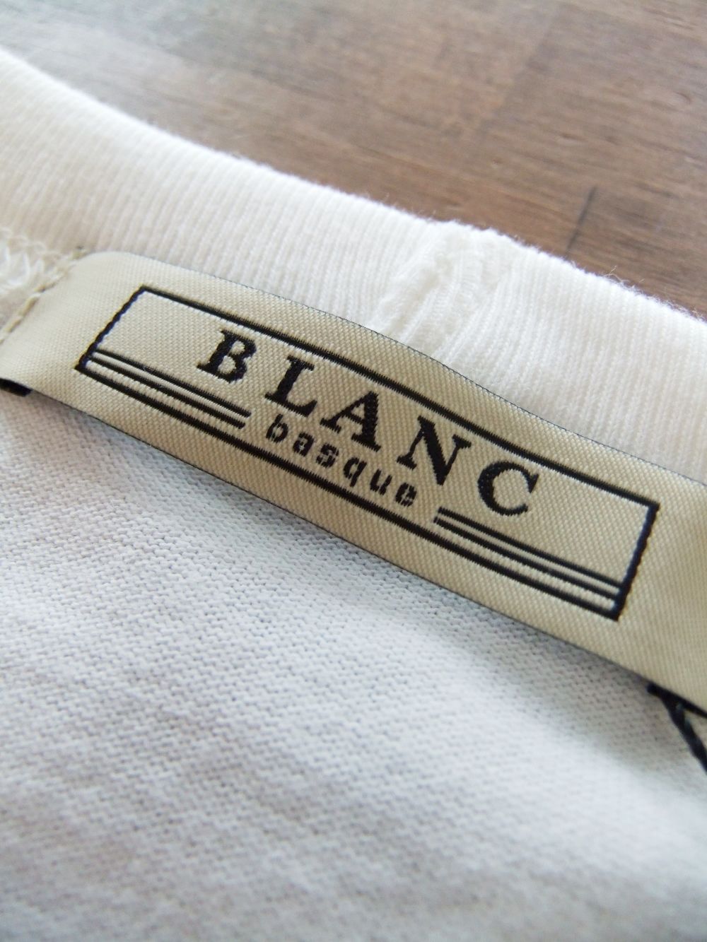 【BLANC basque】クラシック天竺ロゴＴシャツ BLANC basque - 40/2 クラシック天竺 ロゴ プリント Tシャツ