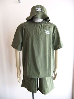 SHOWER RAIN WEAR  ポケットタブル レインウェア 3Pセット (オリーブ) RSM-24056
