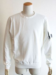 LIGHT FLEECE  SWEATSHIRT   ( ホワイト )  クルーネック スウェットシャツ