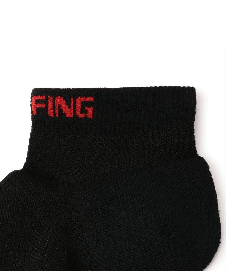 MENS CORDURAⓇ SHORT SOCKS （ブラック） ロゴ ソックス