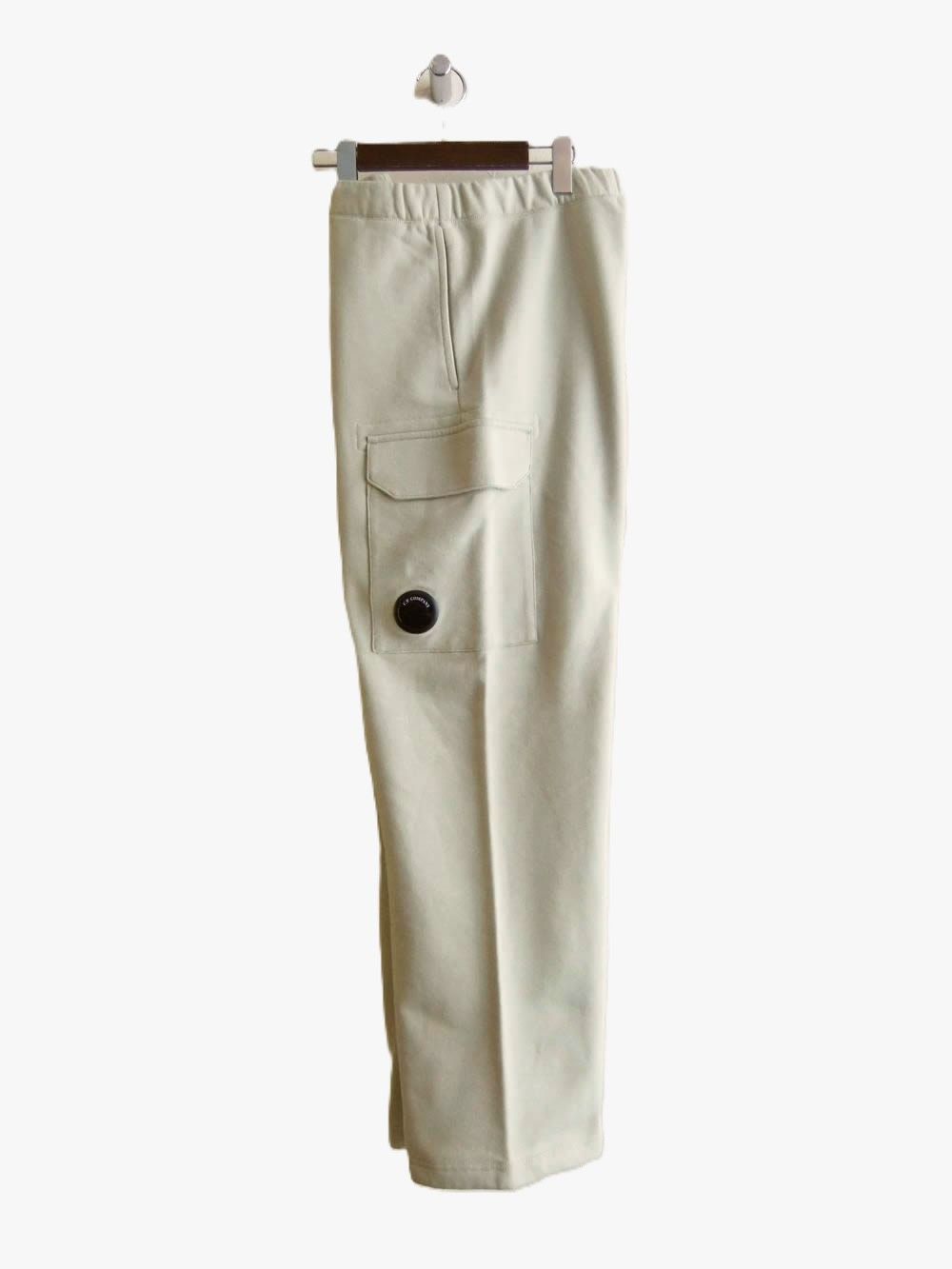 DIAGONAL RAISED FLEECE CARGO LENS SWEATPANTS   (ベージュ) スウェット カーゴパンツ