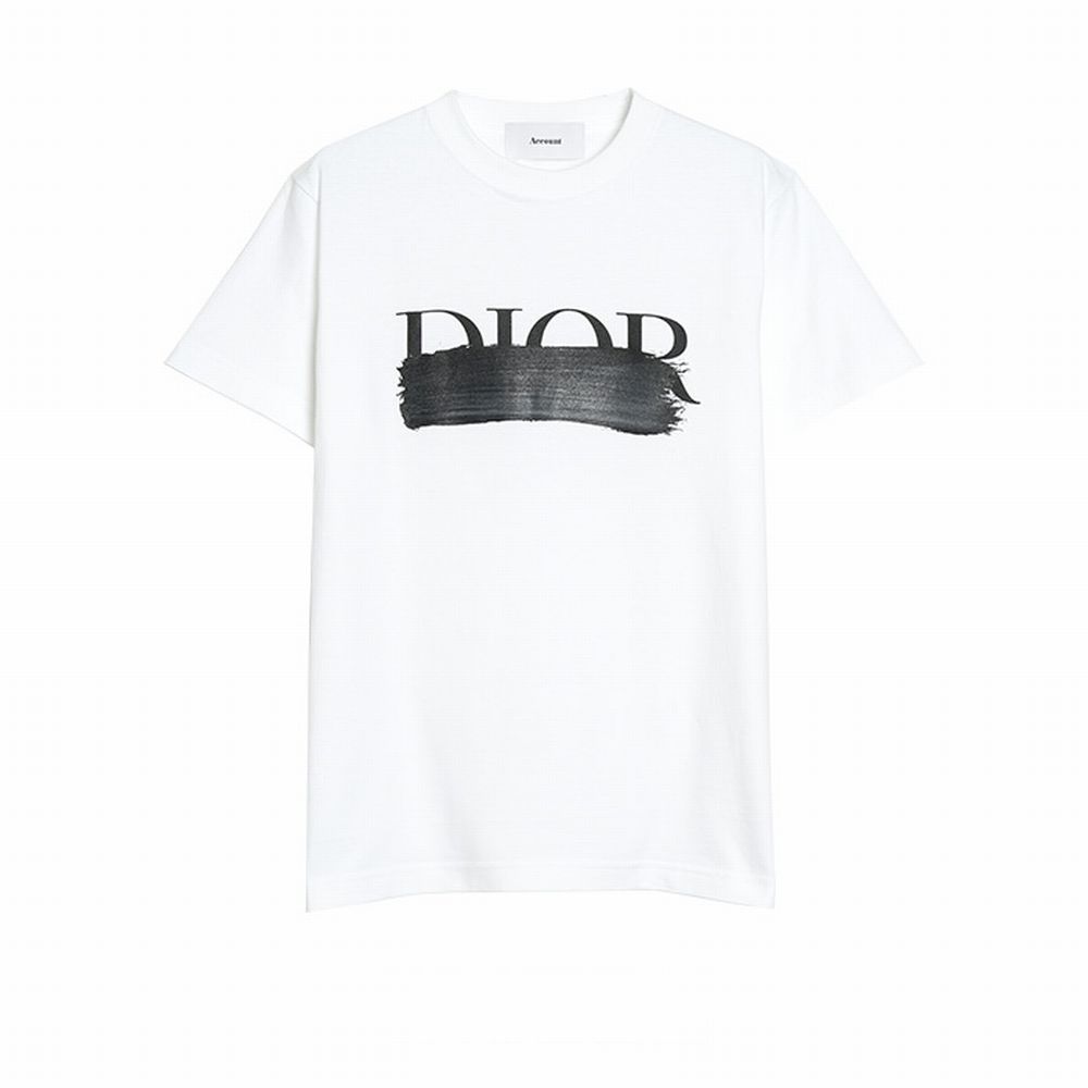 【MICALLE MICALLE Account】 HOMMAGE DR PAINT T-SHIRT   (ホワイト×ブラック)   ロゴ T-SHIRT   MAB101TCA