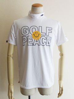 GOLF PEACE MOCK  (ホワイト) モックネック 半袖ポロシャツ RSM-22041