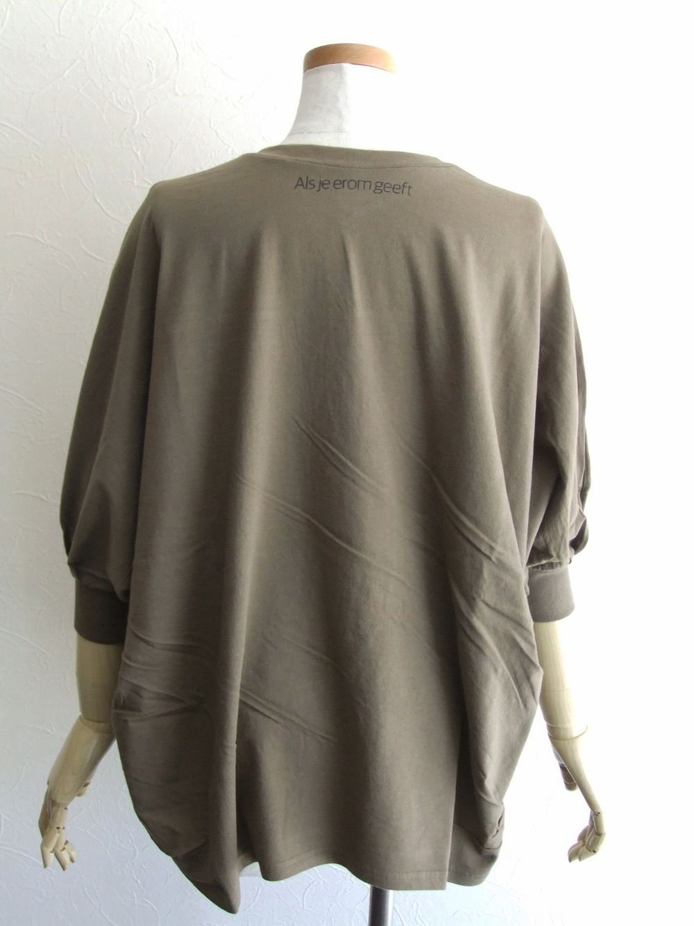 天竺 Wガーゼ BIG ドルマン Tシャツ    F-1009
